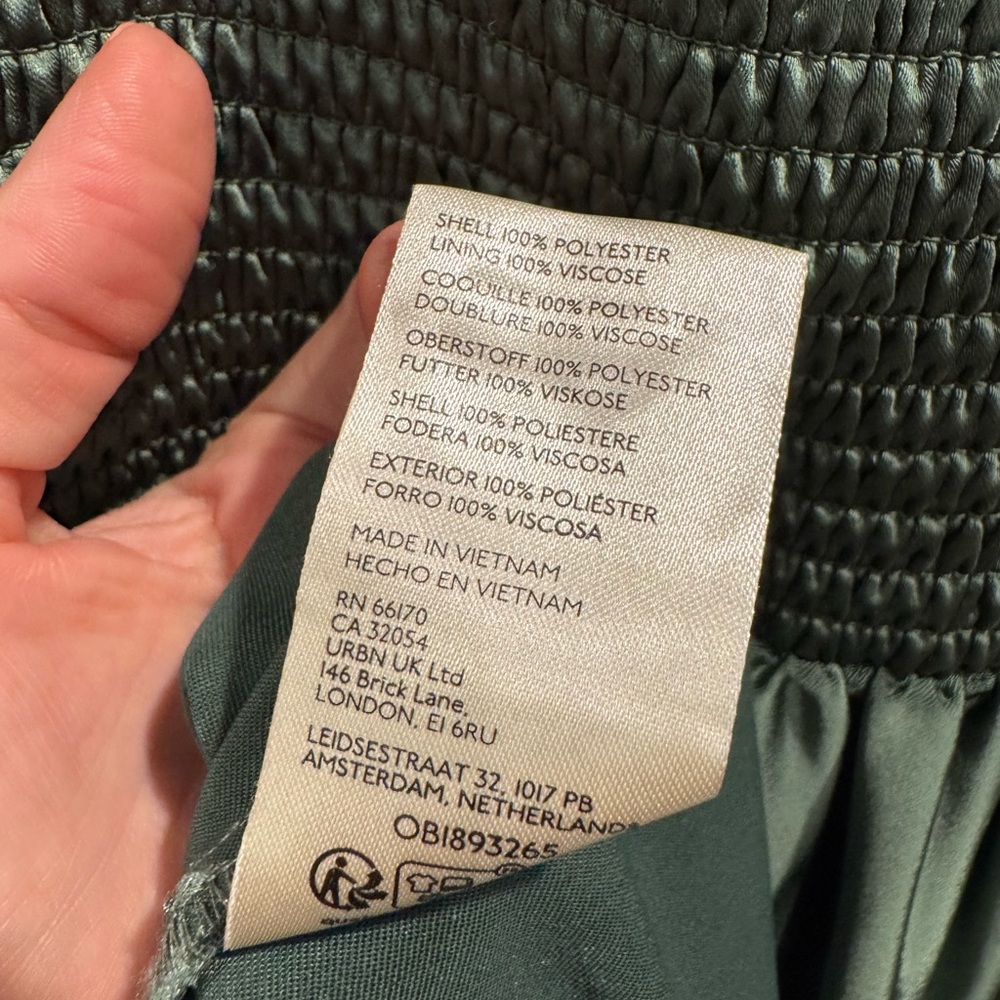 Free People green sundrenched silky maxi dress - Picture 11 of 11